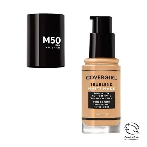 ๐3/$15๐ CoverGirl Trublend Matte Made Foundation M50 Soft Tan 12hr Oil-Free - Picture 3 of 4